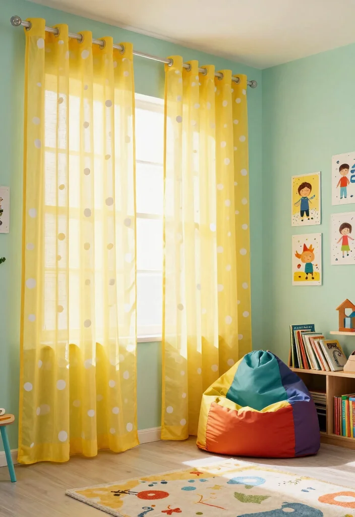 15 Sheer Linen Curtains That Filter Light Without Going See-Through - 11. Stylish Kids' Rooms 1