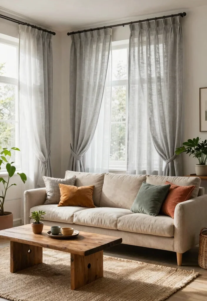 15 Sheer Linen Curtains That Filter Light Without Going See-Through - 3. Inviting Living Rooms 1