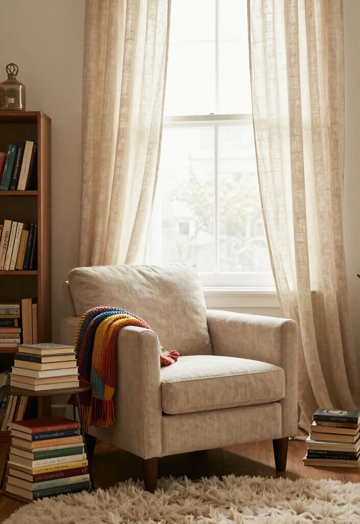 15 Sheer Linen Curtains That Filter Light Without Going See-Through - 5. Cozy Nooks for Reading 1
