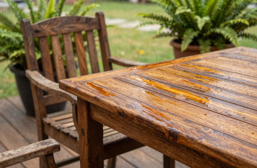baseline oil schedule for outdoor furniture care