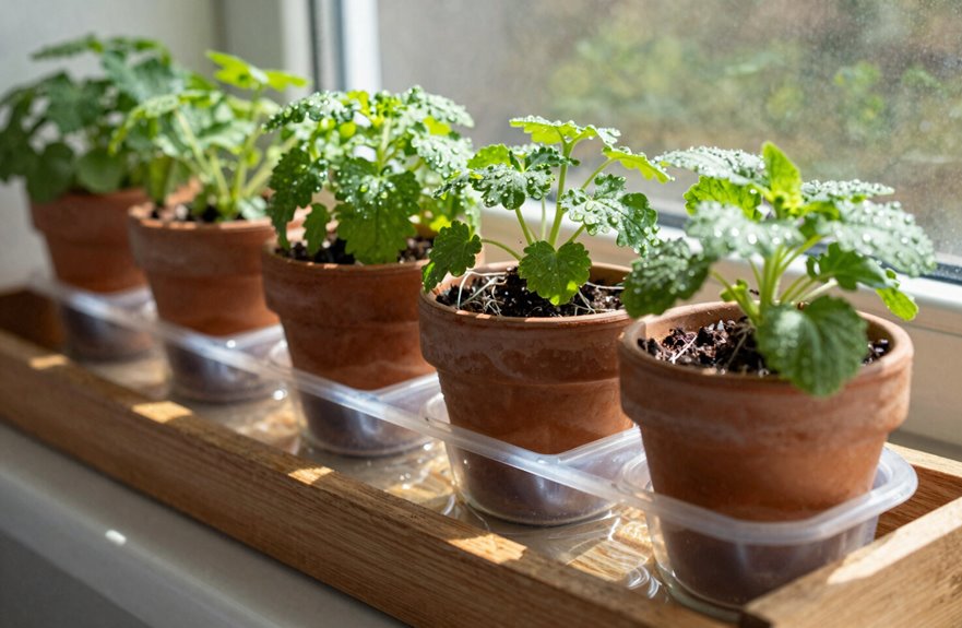bottom watering for herbs effectively
