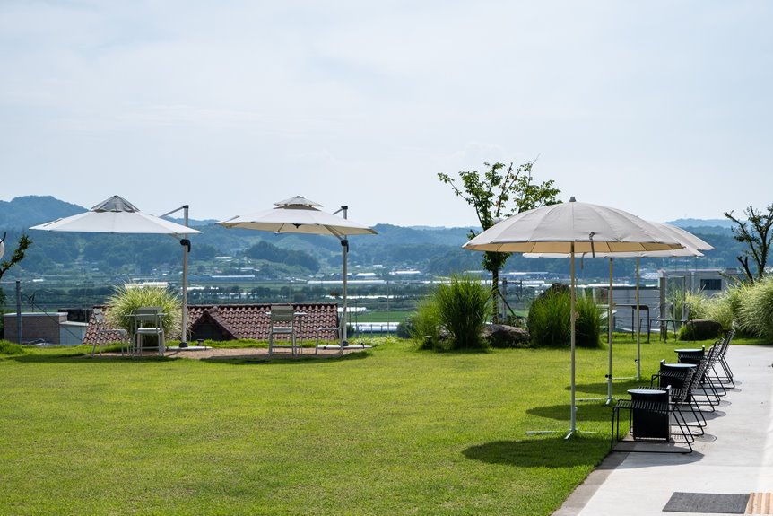 choosing umbrella size for table
