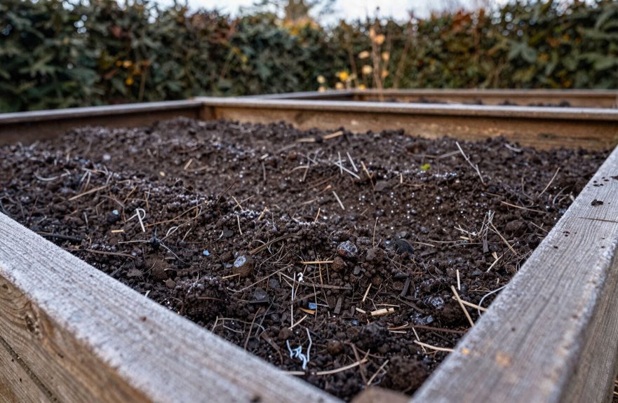 clean garden clear debris weed free soil