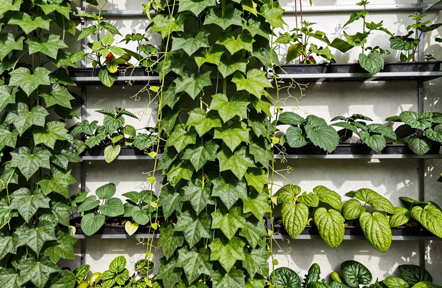 crops thrive on trellises
