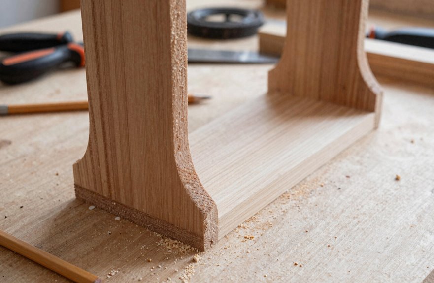 cut notch sand plant legs