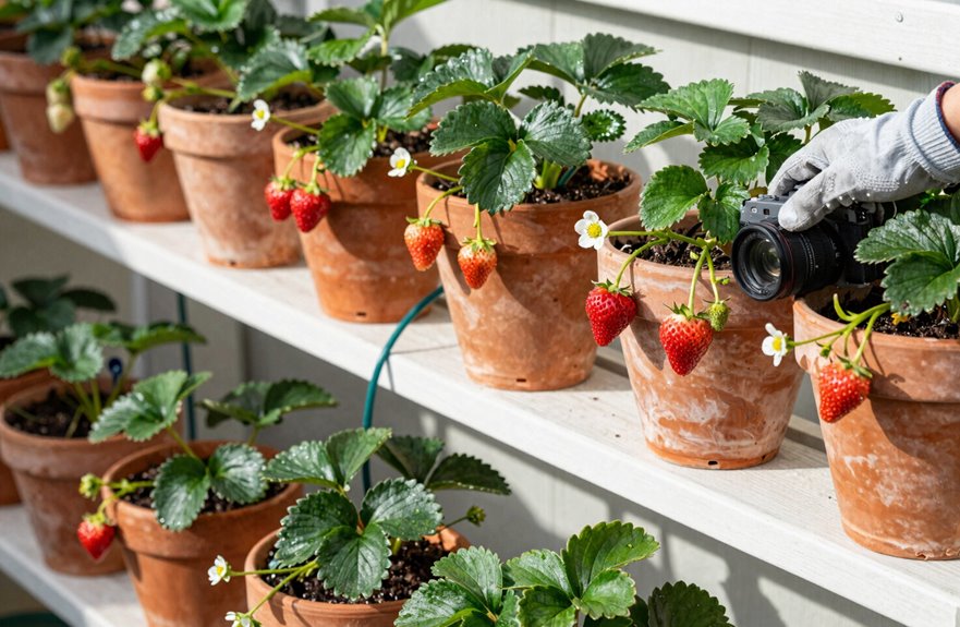 day neutral and everbearing strawberry varieties for containers