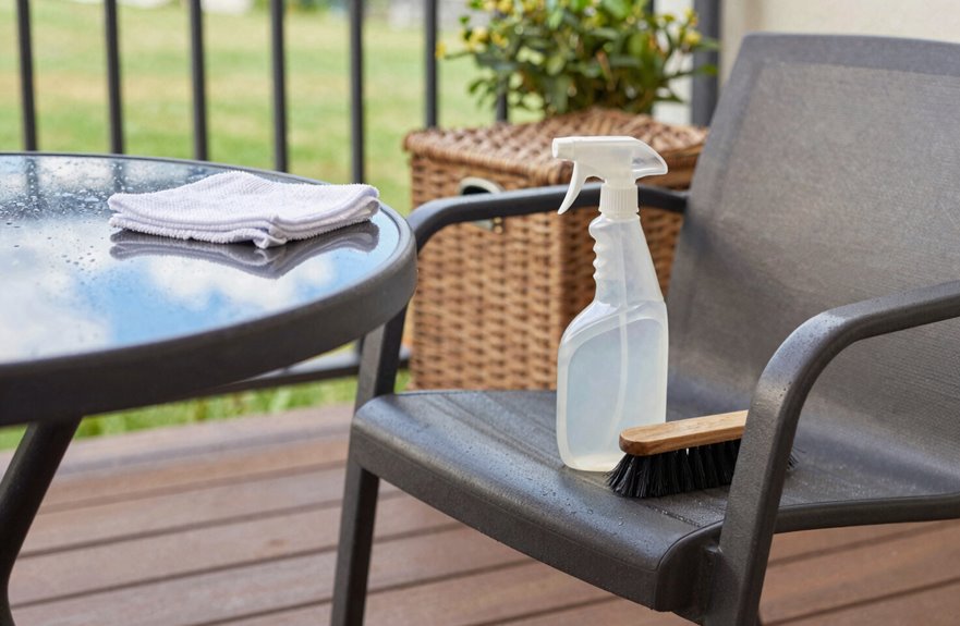 gentle cleaning for outdoor furniture