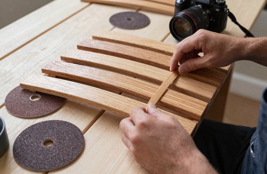 grit progression for curved slats