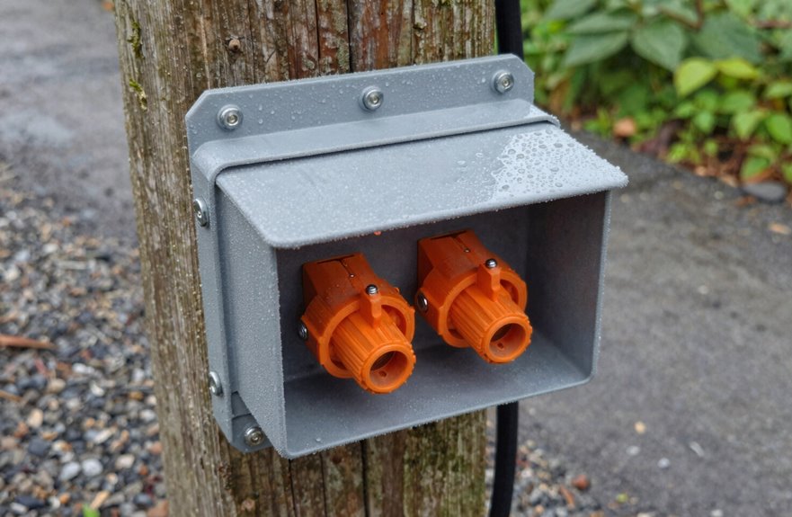 inexpensive weatherproof connection box