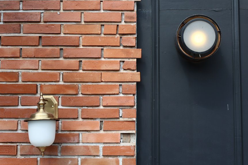 install exterior wall lights in steps