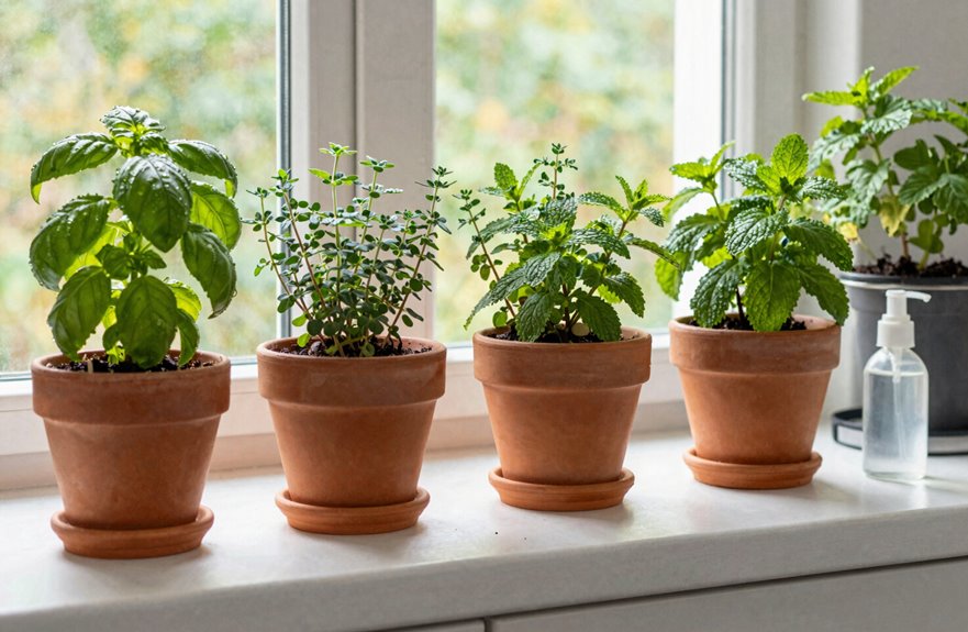lightly fertilize rotate pots regularly