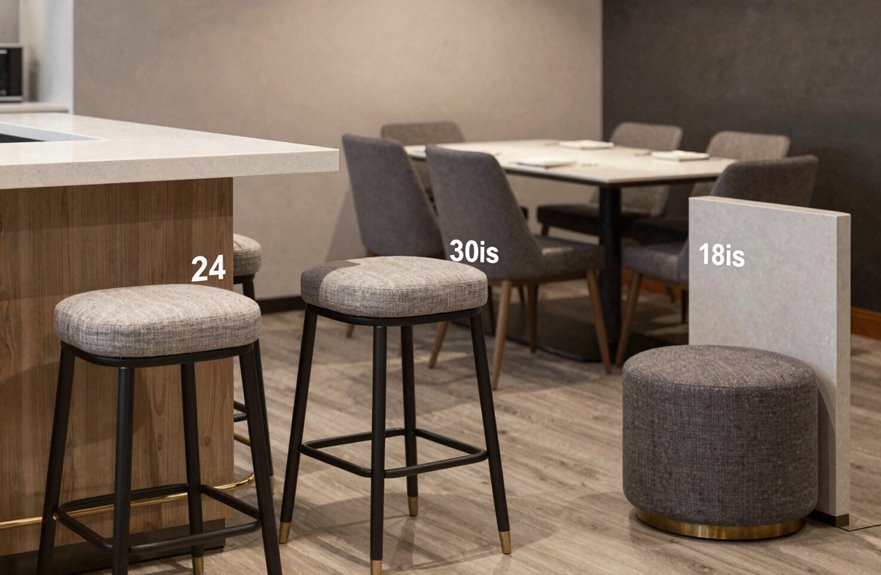 mapping seat heights to table heights