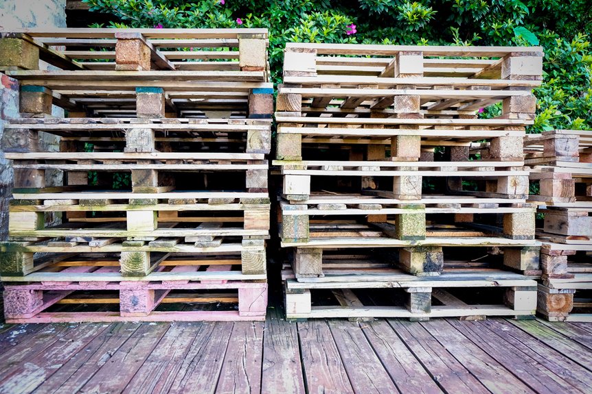 pallet garden herb steps