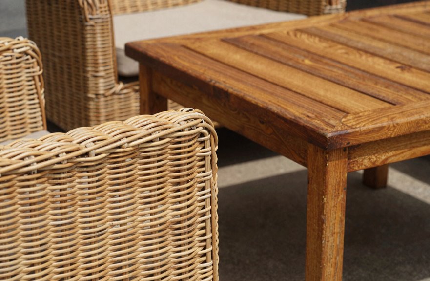 rattan flexible moisture sensitive wood durable needs sealing