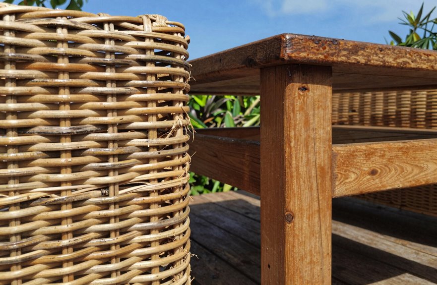 rattan hates humidity wood endures