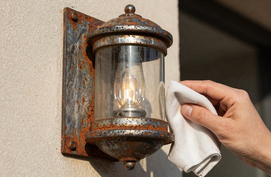 Restore Faded Outdoor Light Fixtures in 6 Simple Steps 4 remove oxidation from metals safely
