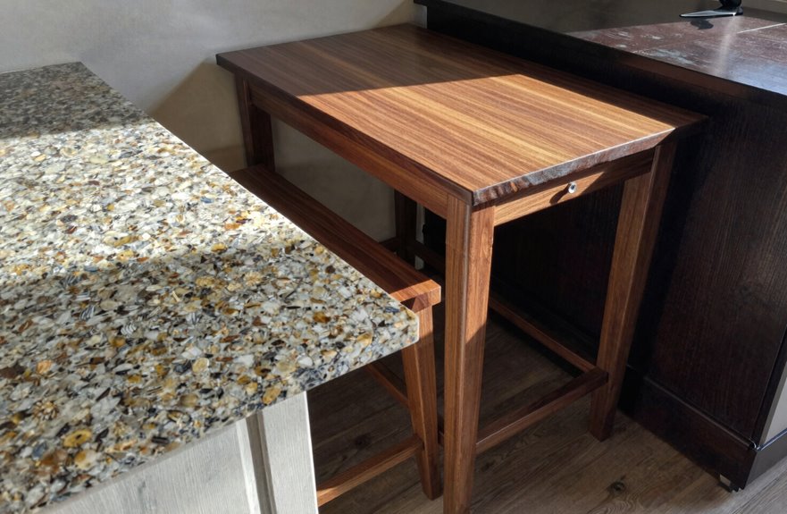 three heights table counter bar