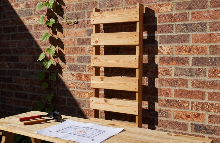 vertical gardening saves back space and height